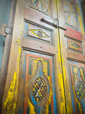 Vintage carved Indian doors