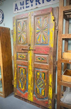Vintage carved Indian doors