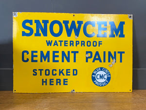 Snowcem Advertising Sign