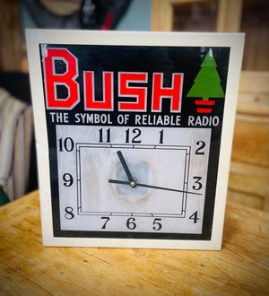 Vintage Bush Clock Light Box