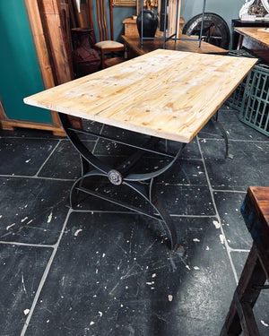 Industrial dining table