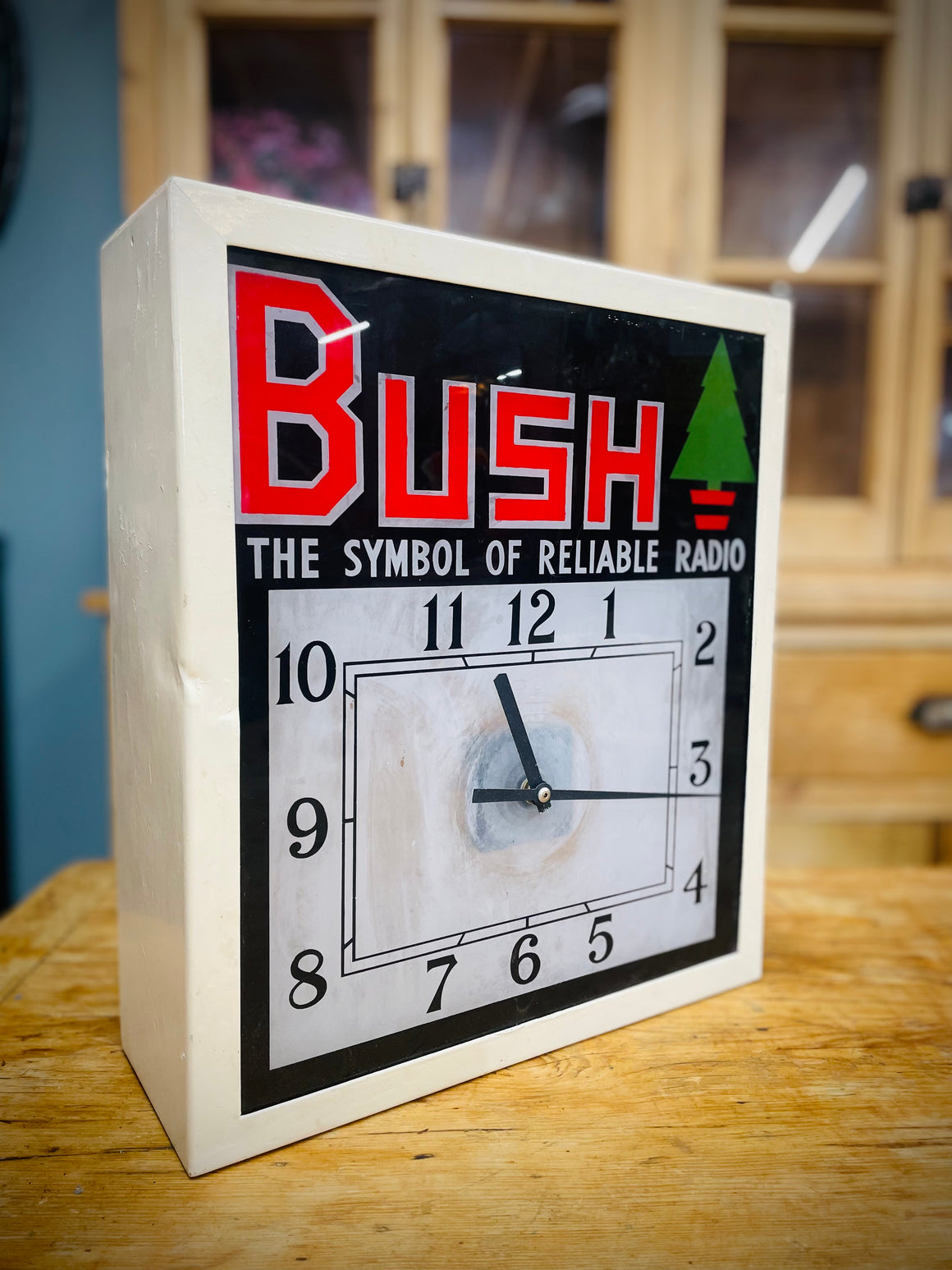 Vintage Bush Clock Light Box
