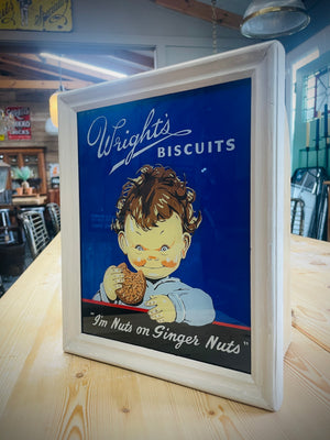 Vintage Wrights Biscuits Light Box