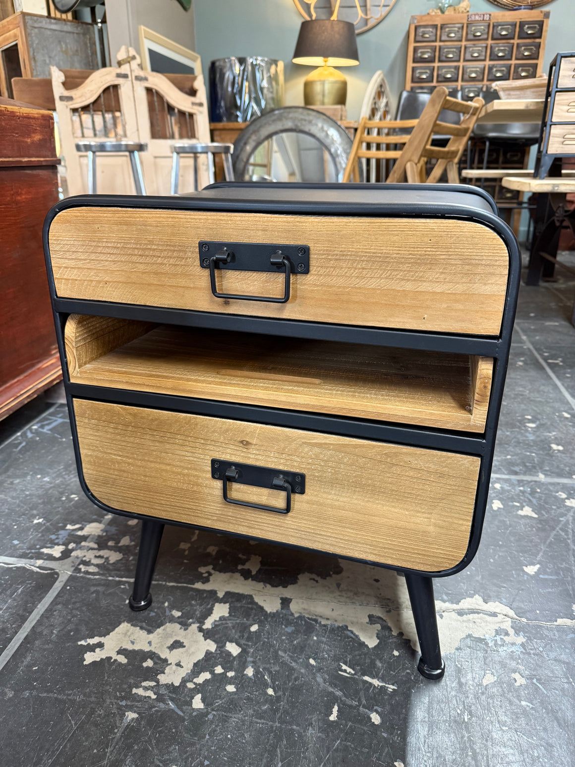 Industrial Bedside Table