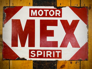 Motor Mex Spirit Enamel Sign