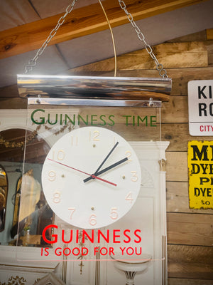Guinness Time Hanging Advertising Clock