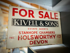 Kivell & Sons Enamel Sign