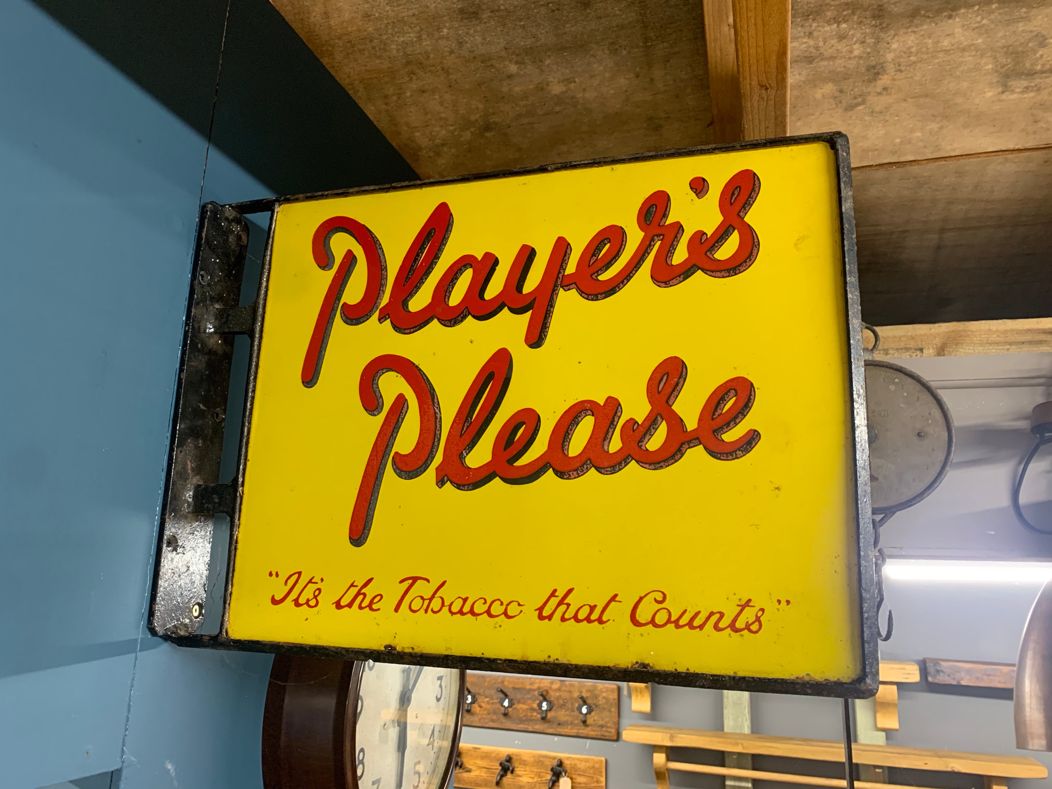 Lot 180 - A Player's 'Drumhead' Cigarettes enamel sign