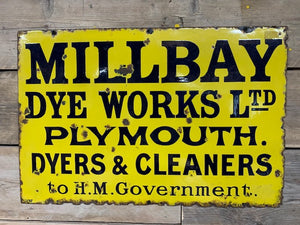 Vintage Enamel Advertising Sign