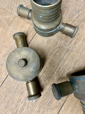 Vintage Fire Hydrant with Couplings and Nozzles