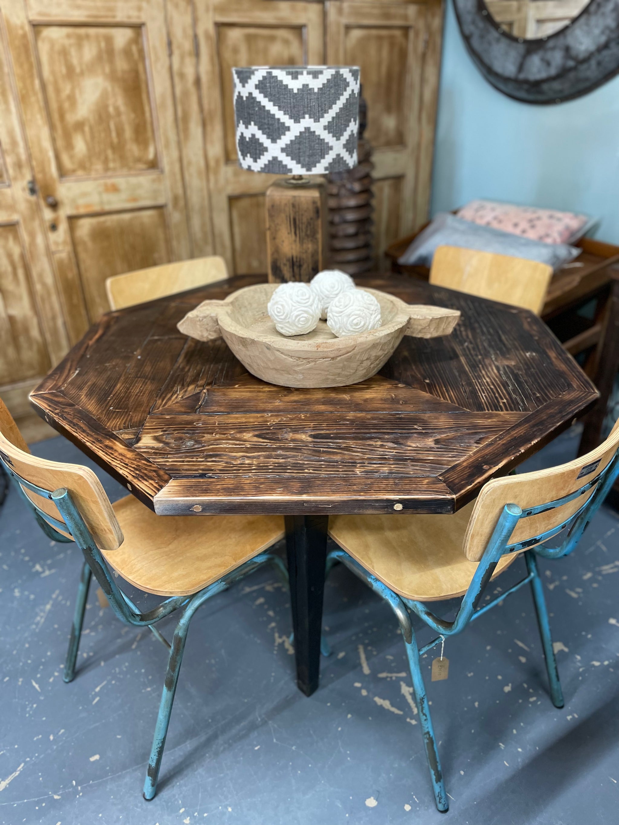 Octagon dining table with leaf deals